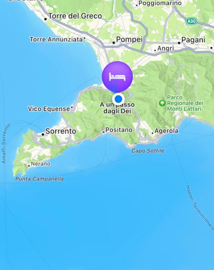 A Un Passo Dagli Dei Bed & Breakfast Pimonte Dış mekan fotoğraf